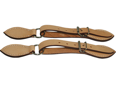 LEATHER SPUR STRAP-RUSSET