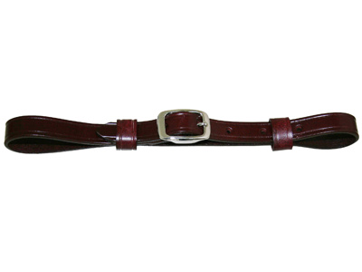 5/8"FLAT LEATHER CURB STRAPS