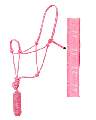 KNOTTED POLY ROPE HALTER-PK